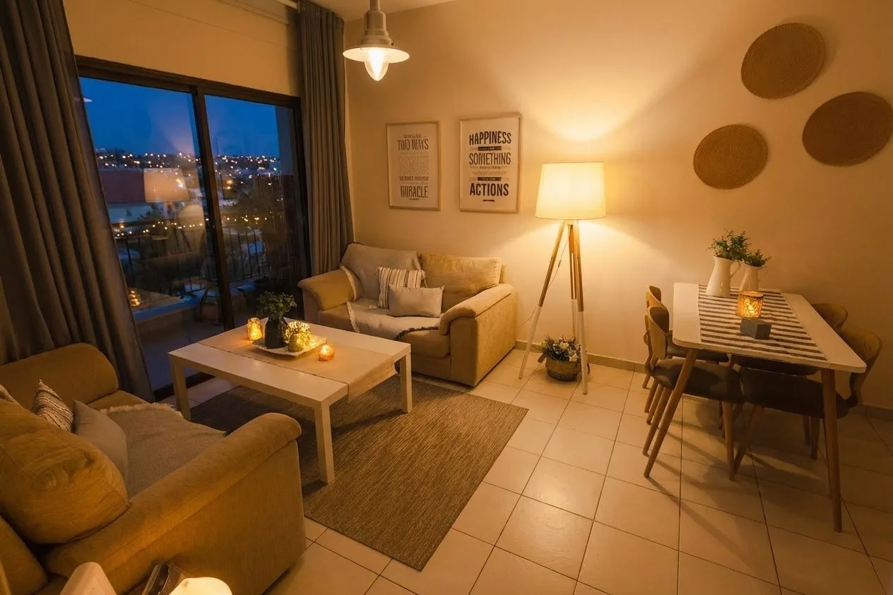 Paphos at night — the setting for festivals and celebrations